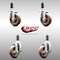 Service Caster 4 Inch 316SS High Temp Glass Filled Nylon 1-1/8 Inch Stem Caster Brake SCC, 2PK SCC-SS316EX20S414-GFNSHT-2-TLB-2-118 - alternate 4